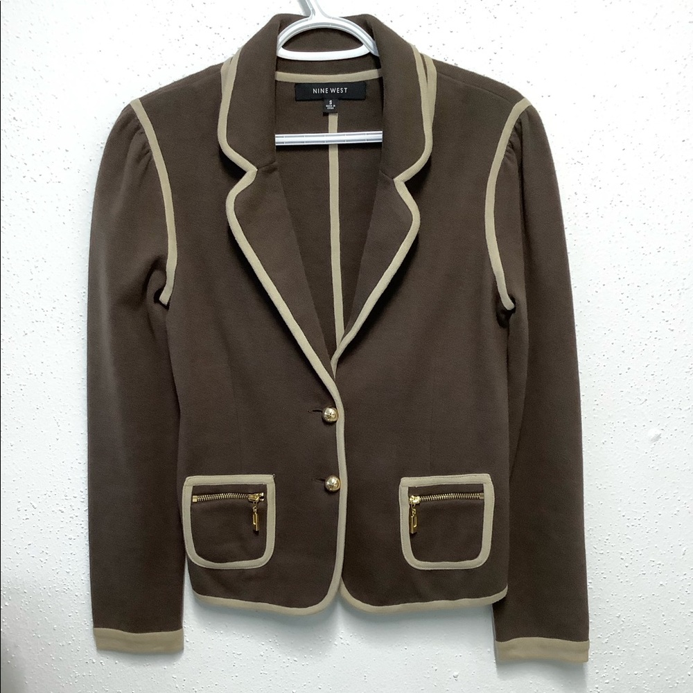 Nine West brown blazer